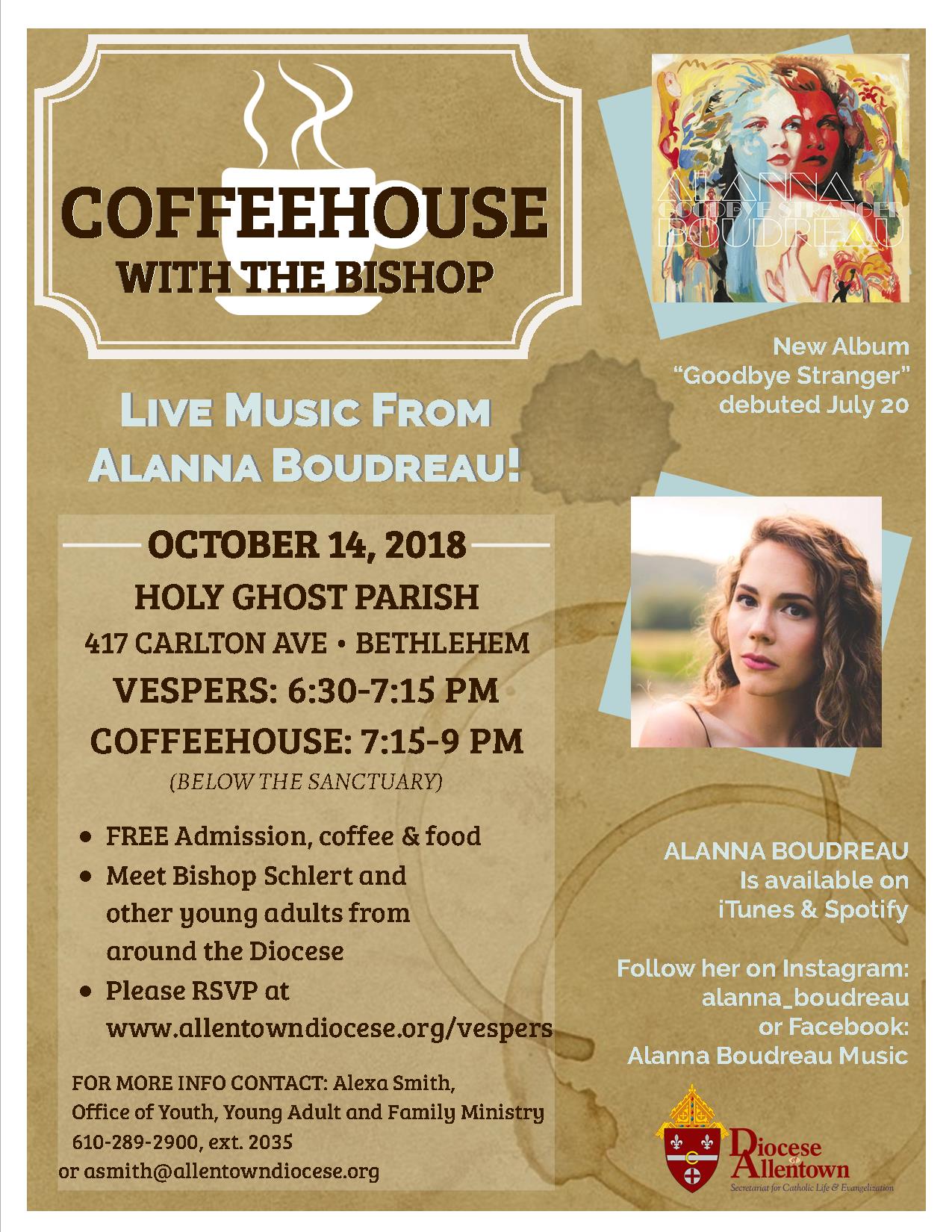 Coffeehouse flyer