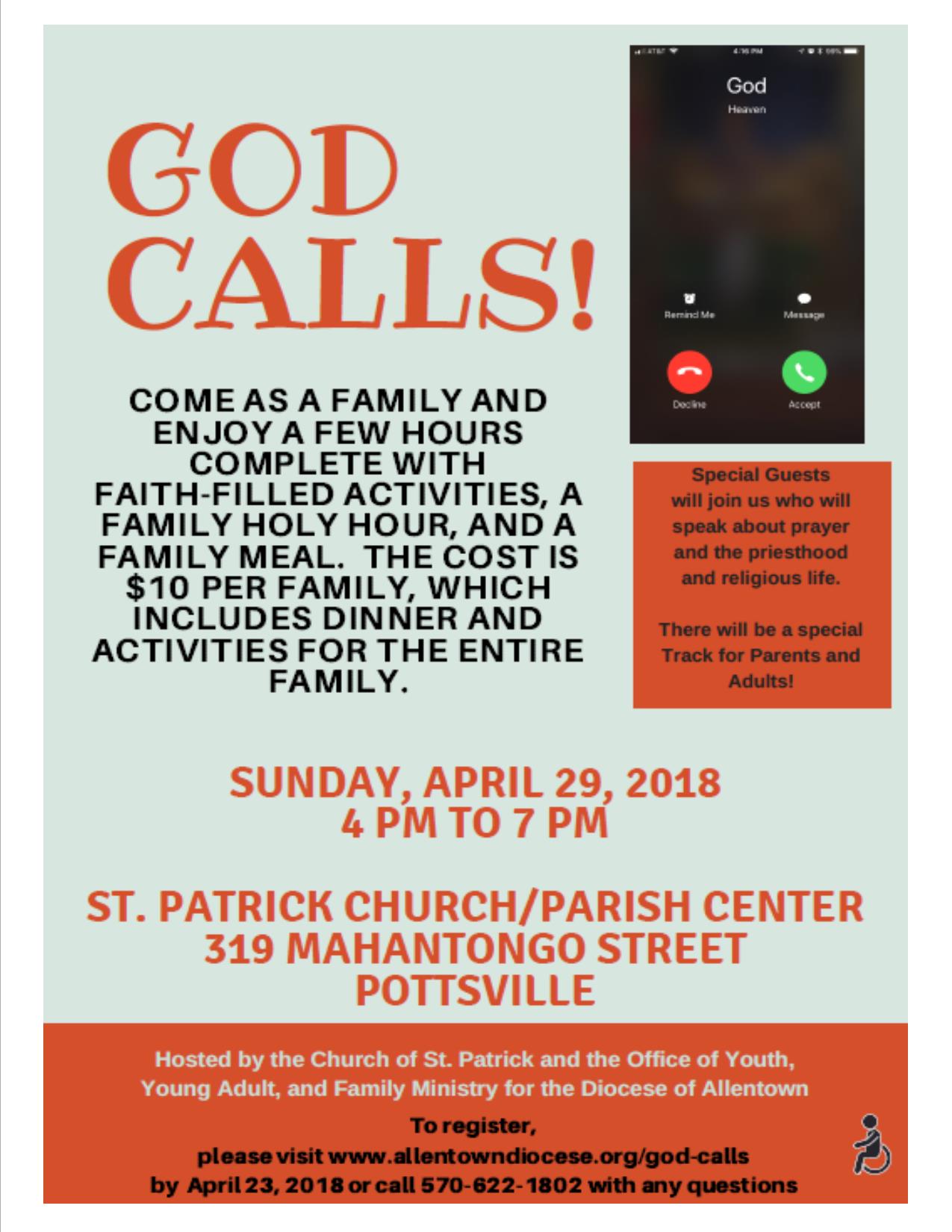 God Calls Flyer