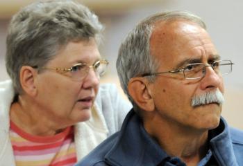 Tina and Glenn Houck participate in the series sponsored by the Diocesan Office of Adult Formation.