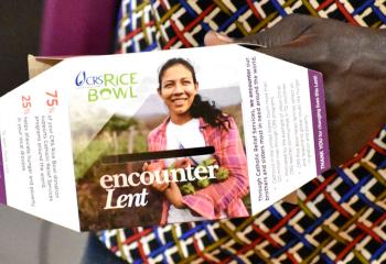 The 2018 CRS Rice Bowl Lenten faith-in-action program. (Photo by John Simitz)