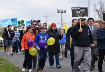 Supporters of life participate in the Reading/Berks March for Life.