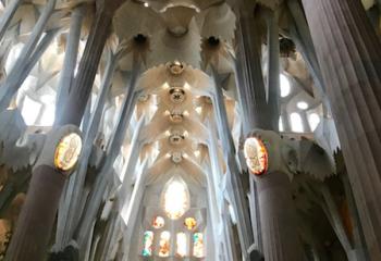 La Sagrada Familia Church in Barcelona. The church was the main work of Spanish architect Antoni Gaudi (1852-1926), the best known practitioner of Catalan Modernism.