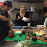 Clients learn how to prepare a nutritious meal at the Ecumenical Soup Kitchen.