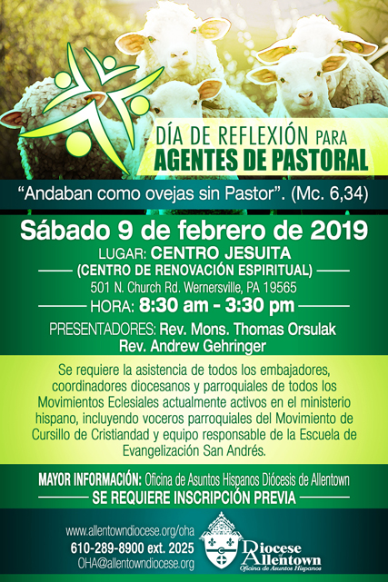 Dia de Reflexion para Agentes de Pastoral