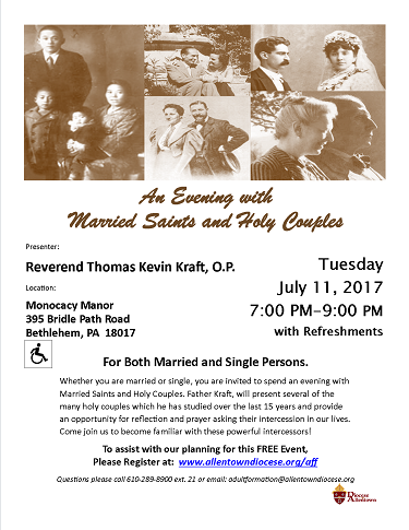 Married Saints and Holy Couples Flyer