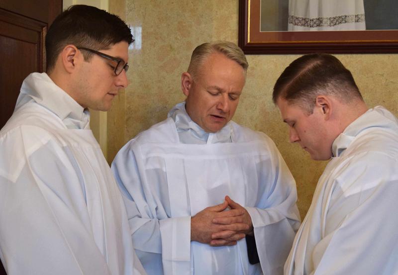 Bishop Schlert Ordains Three Transitional Deacons For Diocese
