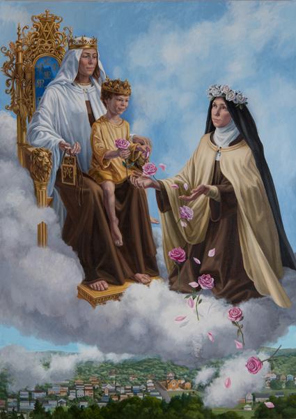 The Shower Of Roses Painting Unveiled At Shrine Roman Catholic Diocese Of Allentown