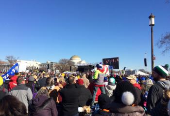 Scores of pro-lifers gather for the annual event. (Photo courtesy of Mary Fran Hartigan)