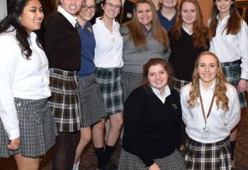 Students from Allentown Central Catholic High School, Bethlehem Catholic High School and Notre Dame High School, Easton who sold raffle tickets during the evening.