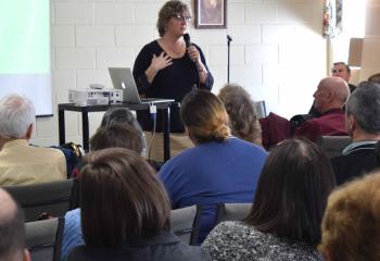 Lisa Geosits, advancement director for St. Joseph the Worker School, co-presents “Practically Speaking: Our Roles as Stewards.”