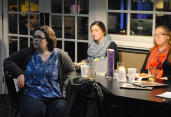 Young adults listen to quotes from St. Francis de Sales and how to life ordinary life in an extraordinary way.