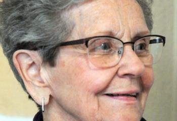 Betty Limeberry, 81, visits her former church as the site of the Divine Mercy Healing Center. 