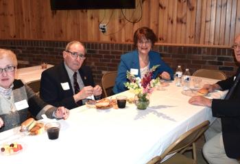 Enjoying the evening are, from left, Helene and James Breen, parishioners of St. Peter the Fisherman, Lake Harmony, and Karen and Jack Yanity, parishioners of St. Joseph, Jim Thorpe.