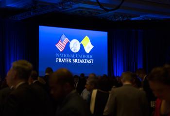 Attendees are seen during the National Catholic Prayer Breakfast in Washington May 24. (CNS photo/Tyler Orsburn)