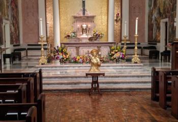 A relic of St. Anthony of Padua is on display at the Cathedral of St. Catharine of Siena, Allentown. (Photo courtesy of Rick Dooley)