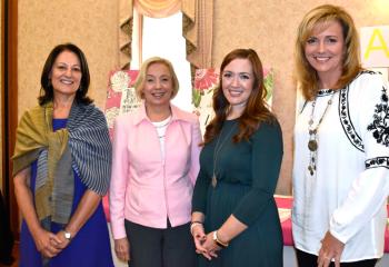 Speakers at the conference are, from left, Bernadette Barski, Susan Brinkmann, Laura White and Kelly Wahlquist.