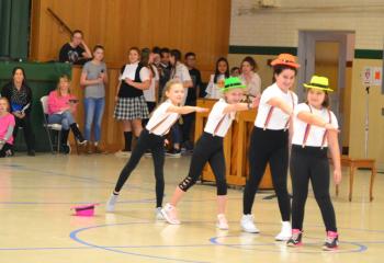 Students from St. Ann School, Emmaus perform a dance routine Feb. 1 during the school’s Talent Show. (Photo courtesy of St. Ann School)