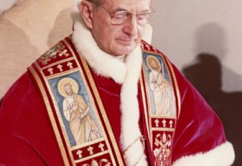 Pope Paul VI is pictured in a June 29, 1968, photo at the Vatican. Documents in the Vatican Secret Archives and the archives of the Congregation for the Doctrine of the Faith prove it was a "myth" that now Blessed Paul VI largely set out on his own in writing "Humanae Vitae," the 1968 encyclical on married love and the regulation of births. (CNS files)