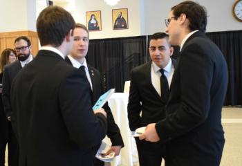 Seminarians for the Diocese of Allentown attend the gala.