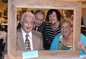 St. Catharine of Siena, Reading parishioners having their photos taken in celebration of BAA are, from left: Norman Schuhwerk, Bob and Kitty Wright, and Rebecca Shemanski.