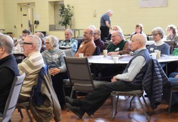 Participants listen to the presentations at the workshop sponsored by the Diocese of Allentown.