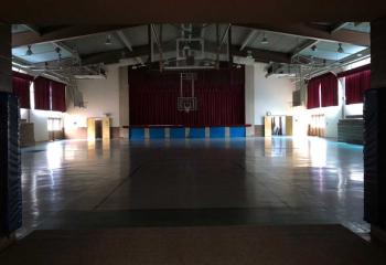 The gymnasium.
