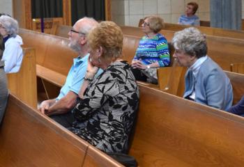 Faithful gather at St. Patrick to learn more about the life of St. John Neumann.