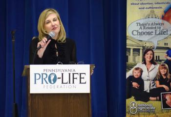 “It’s up to us to keep life in the culture in all we do, in our words, wallets and votes,” Bonnie Finnerty tells pro-lifers.