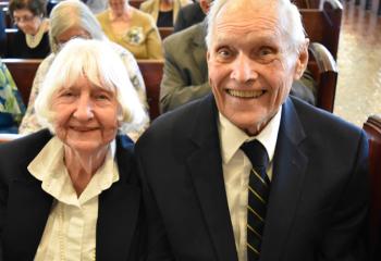 Stephen and Marjorie Keppel who are celebrating their 70th Anniversary. 