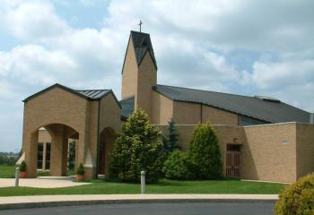 The present church building of St. Mary.