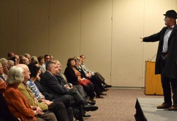 Guests enjoy Lawton’s performance.