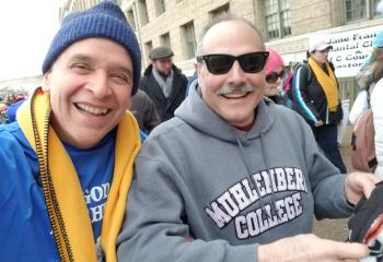 Freddie Melendez, left, with Tony Saldutti, both from Our Lady of Perpetual Help Parish, Bethlehem. Photo courtesy of Andrew Azan III)