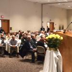 Keynote speaker Rev. Msgr. Andrew Baker speaks at Spirit 2014