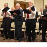 The male ensemble of the Diocesan Choir sing with Bev McDevitt at the Liturgy for Spirit 2015