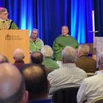 Bishop of Allentown Alfred Schlert delivers the homily during Closing Mass.