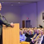 Marcus Grodi, author, speaker and president of the Coming Home Network and host of the EWTN "Journey home" television program, presents the afternoon keynote address at the conference.