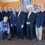 Members of the diocesan Commission for Men are, from left; Michael Barski, chairperson; Gary Bushta, secretary; Deacon Michael Doncsecz; Deacon Paul Hiryak, front; Deacon Anthony Campanell; William Szupper; Robert Olney; Michael Akins; Deacon Lawrence Lonergan; John Cavanaugh; Deacon Edward Girard; and Michael Tully.