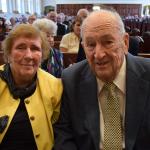 James and Beatrice Finnen from St. Jane de Chantal Parish in Easton celebrate 64 years of marriage.