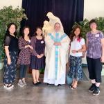 Bishop Schlert with Attendees of Women's Day of Reflection 2021