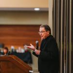 Fr. Frink gives a talk at the 2024 Women's Advent Retreat