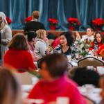 Ladies socialize at the 2024 Women's Advent Retreat